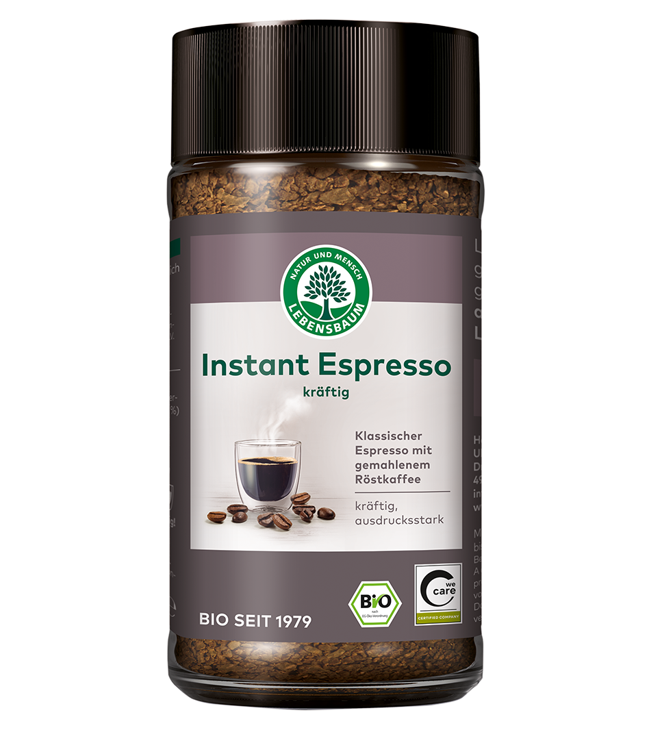 Bio instant Espresso Kaffee