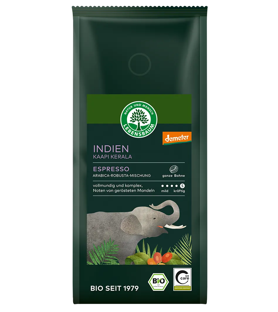 Bio Indien Kaffee Bohne