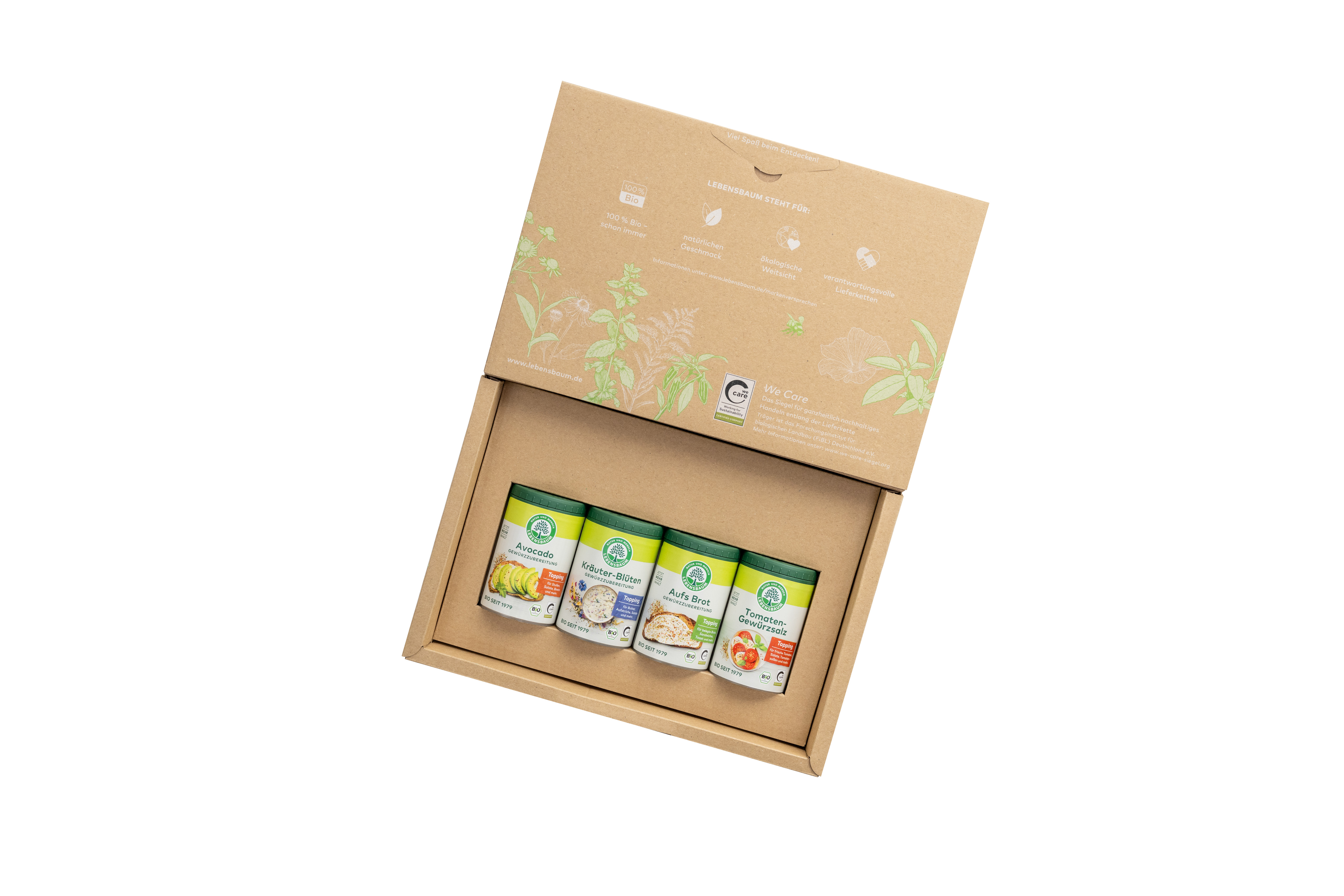 Geöffnetes Geschenk-Set