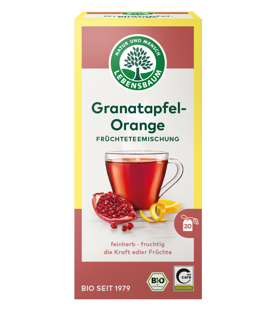 Granatapfel-Orange, Teebeutel