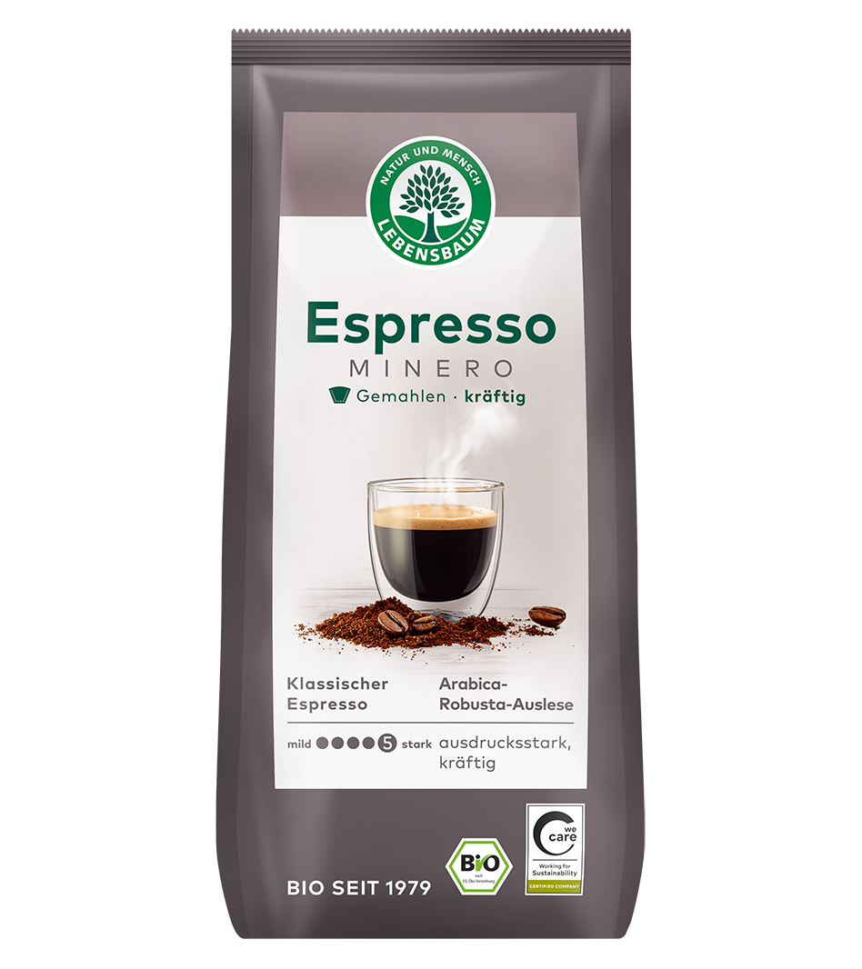 Bio Espresso Minero Kaffee gemahlen