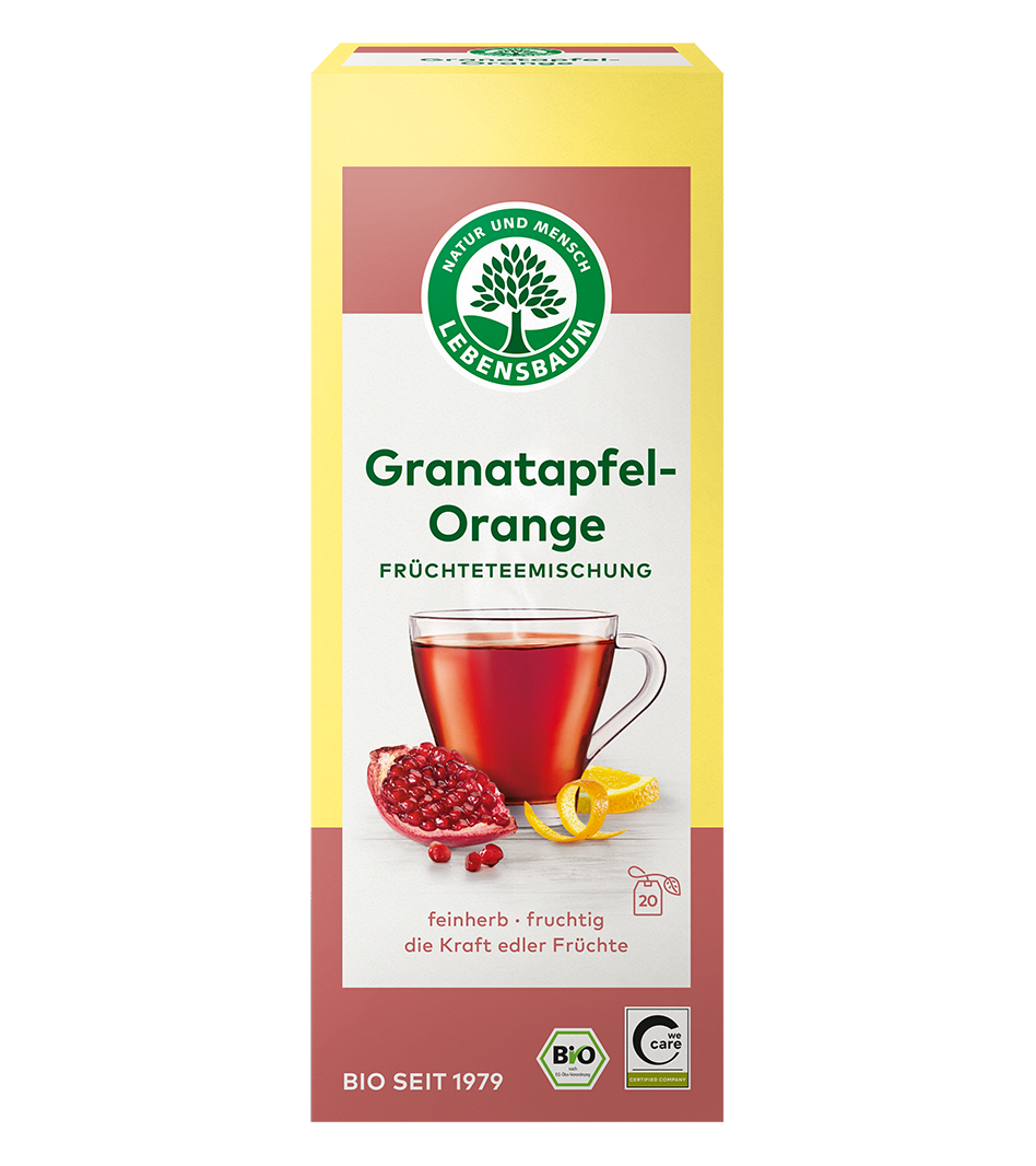 Granatapfel-Orange, Teebeutel Bio Granatapfel-Orange Tee