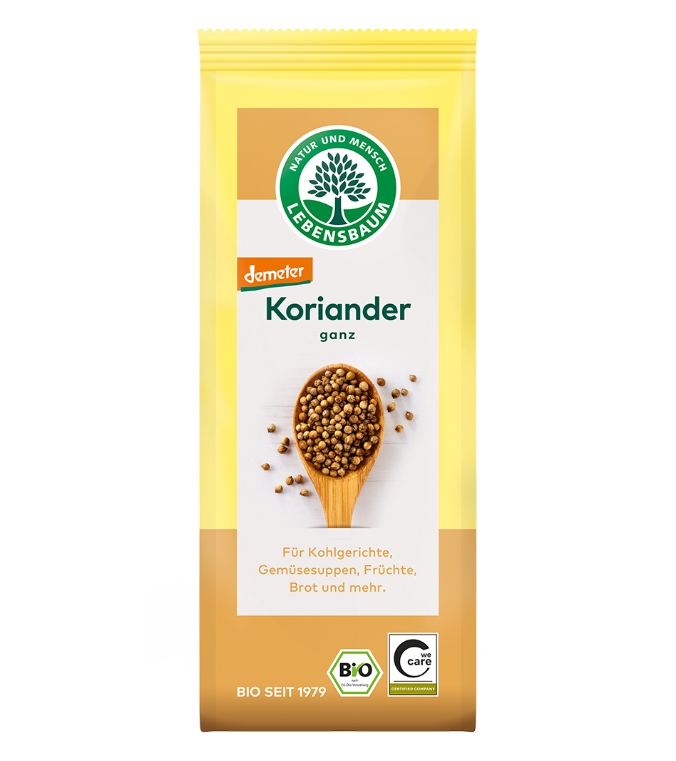 Bio Koriander ganz Gewürz