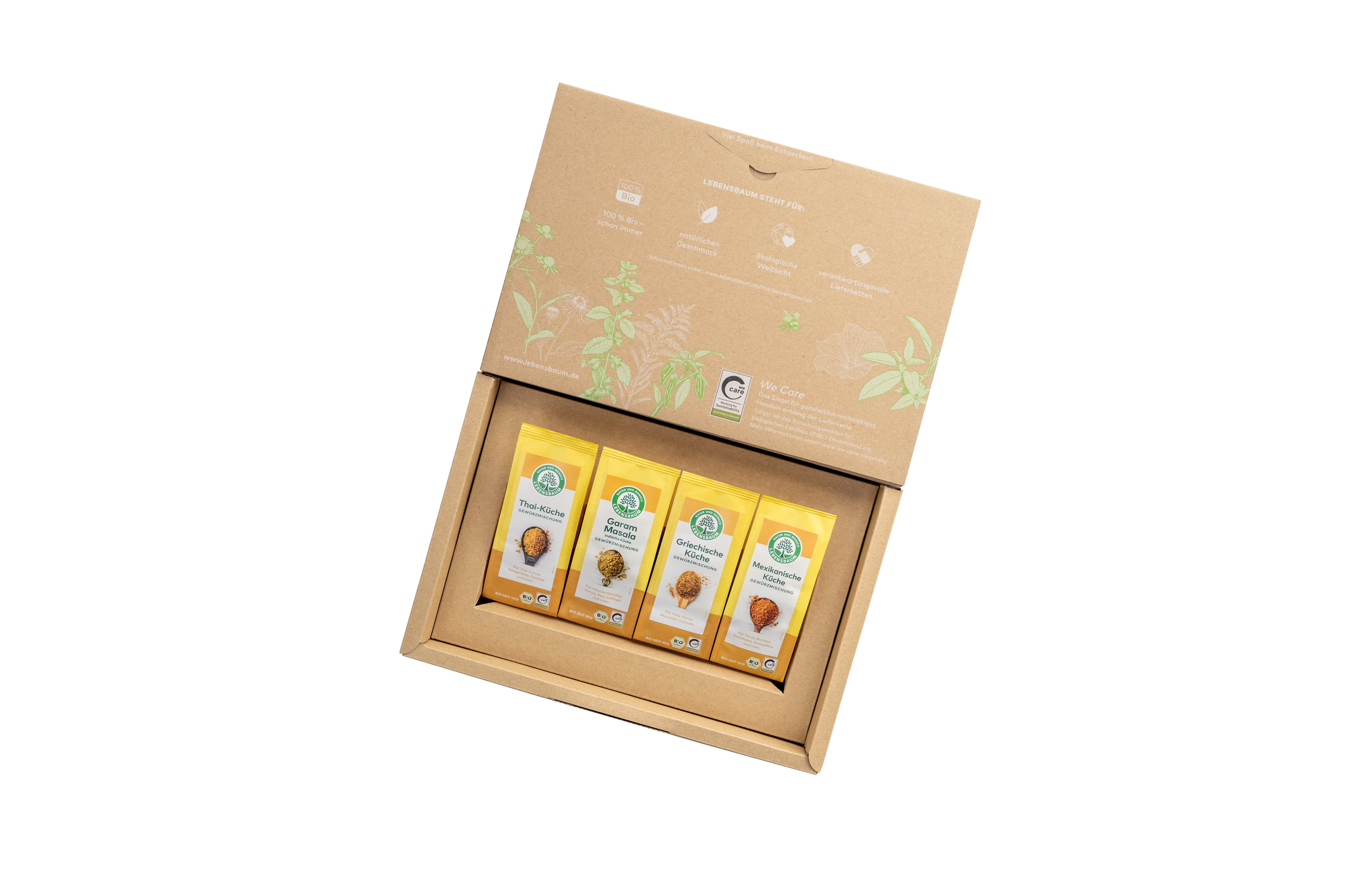 Geöffnetes Geschenk-Set