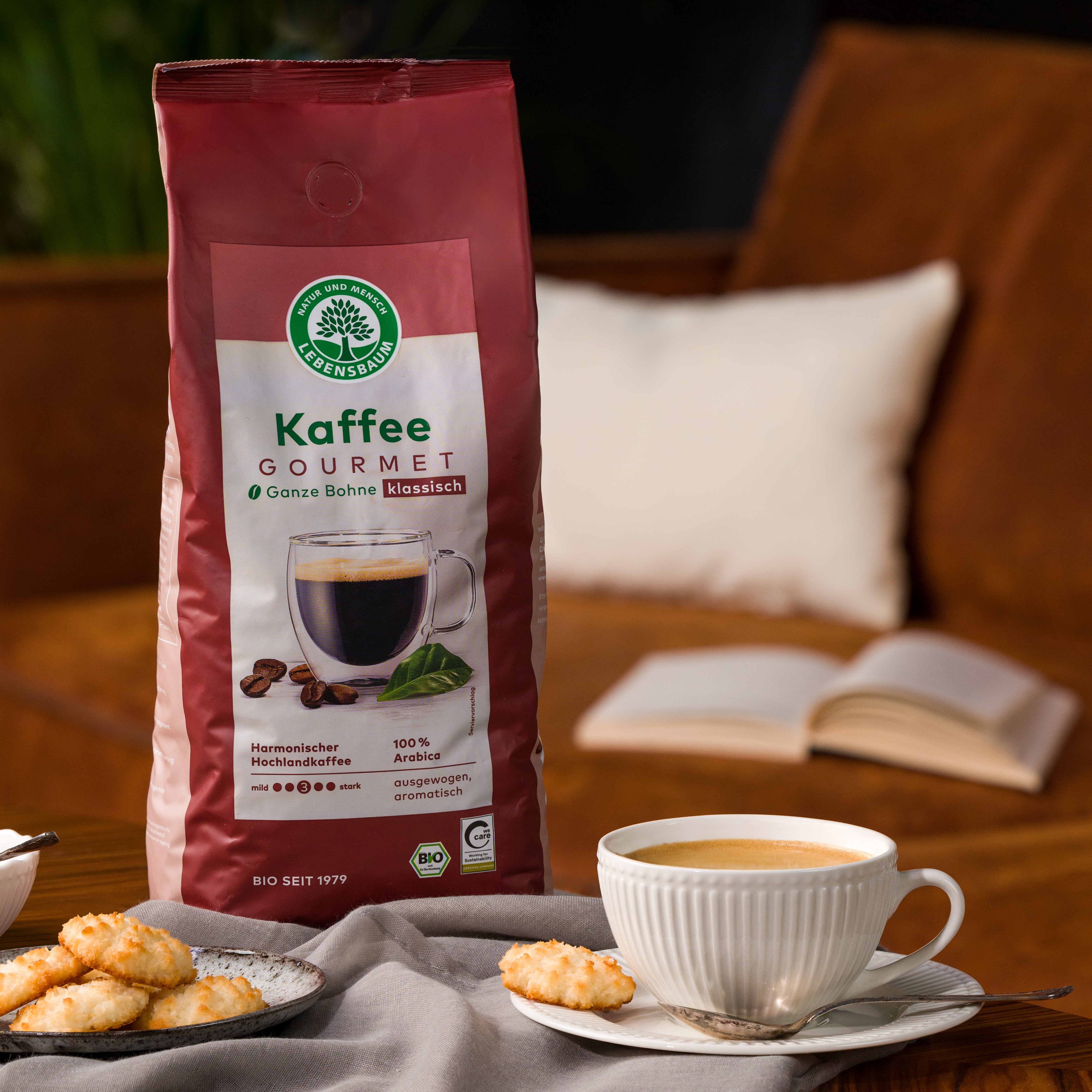 Bio Kaffee Gourmet ganze Bohne