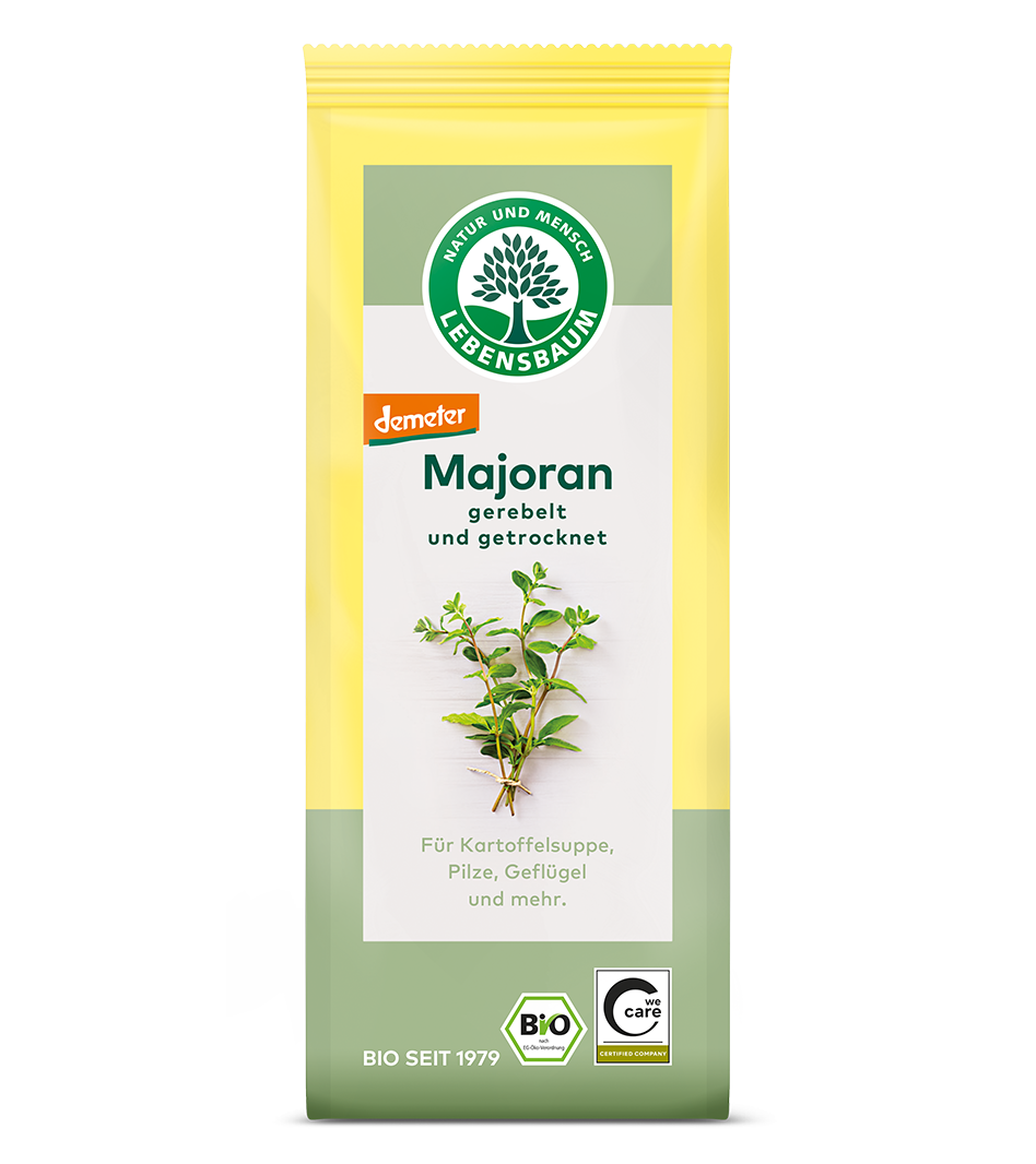 Majoran, gerebelt und getrocknet Bio Majoran Kräuter