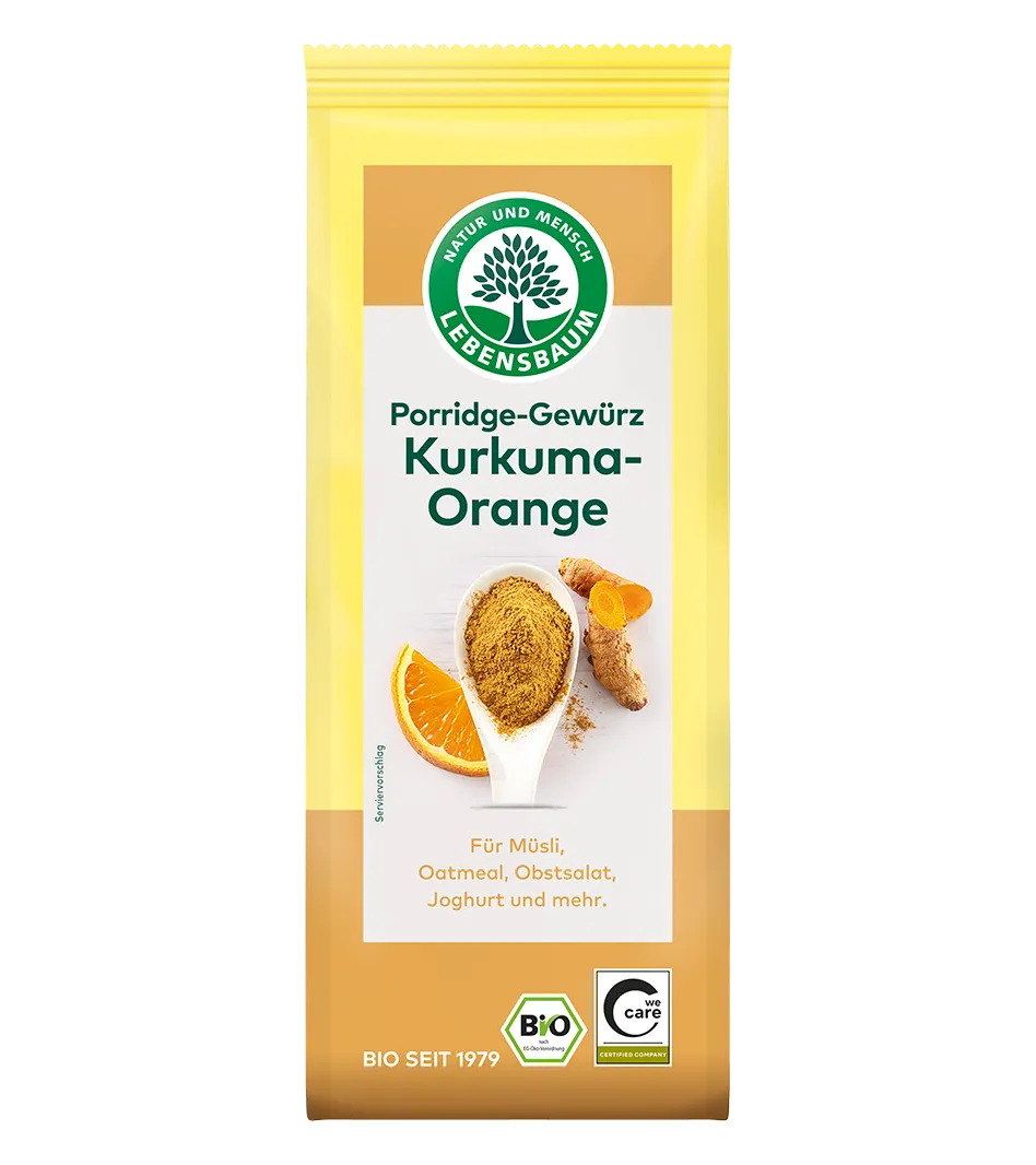 Bio Porridge Kurkuma Orange Gewürz