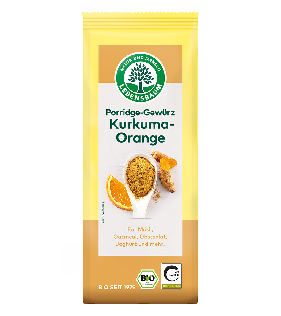 Porridge-Gewürz, Kurkuma-Orange Bio Porridge Kurkuma Orange Gewürz