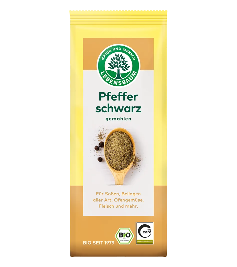 Bio Pfeffer schwarz Gewürz