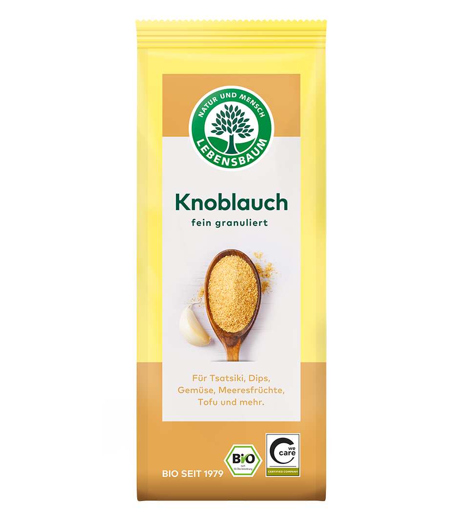 Knoblauch, fein granuliert Bio Knoblauch Gewürz