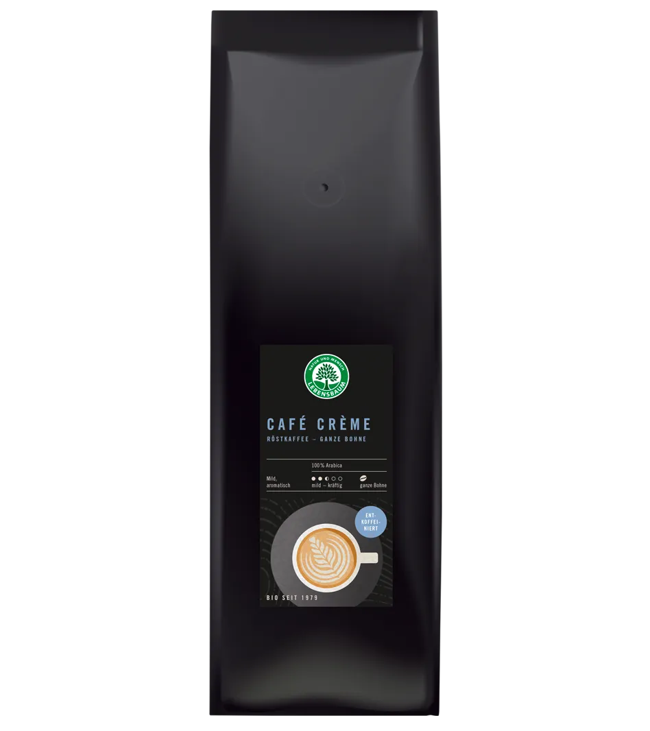 Bio Cafe Crema Kaffee ganze Bohne