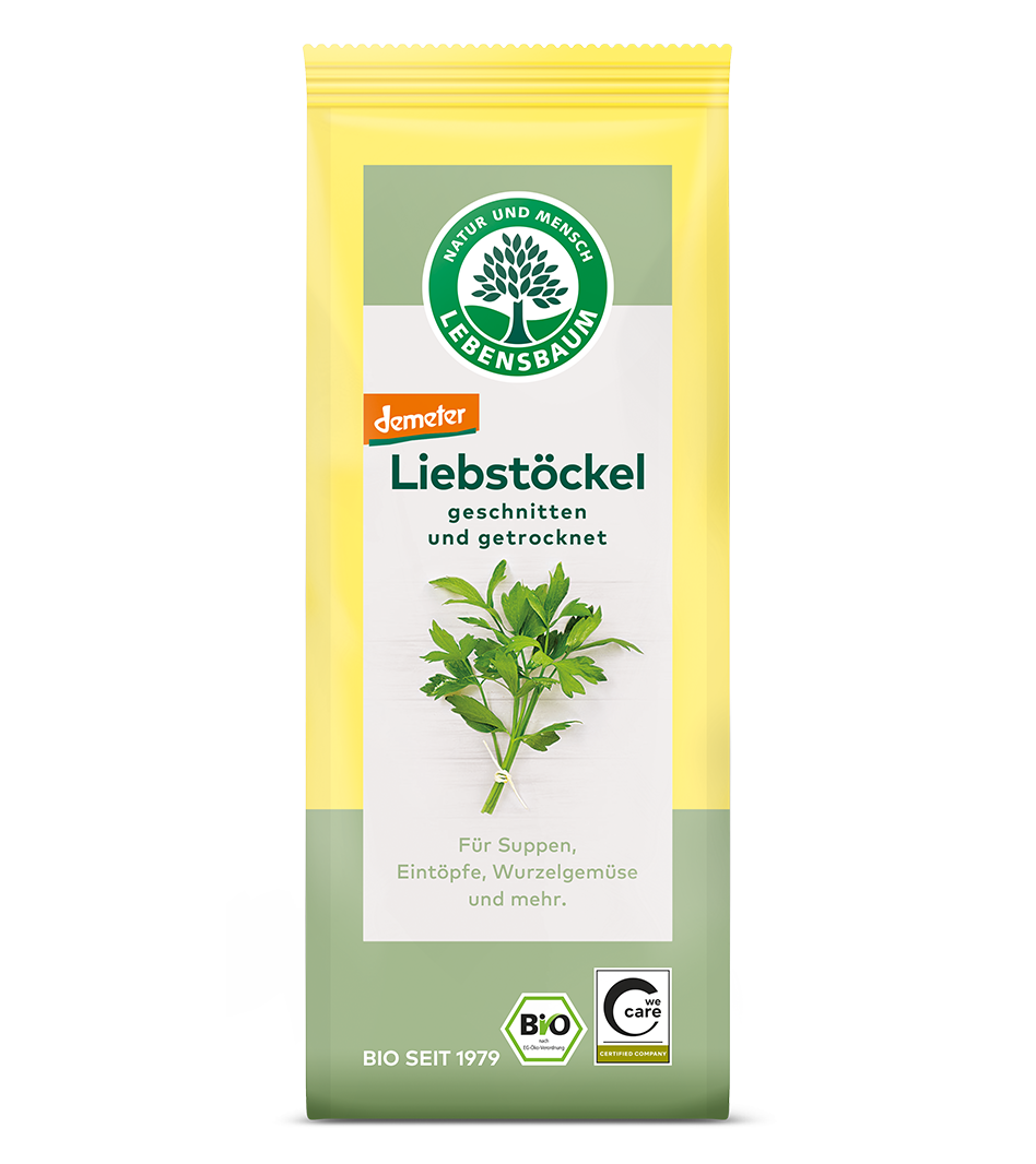 Liebstöckel, geschnitten und getrocknet Bio Liebstöckel Kräuter