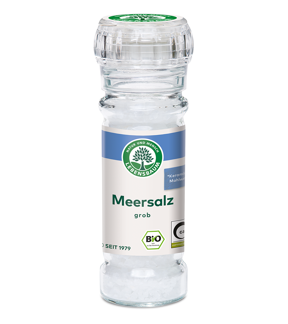 Meersalz, grob Bio Meersalz Mühle Gewürz