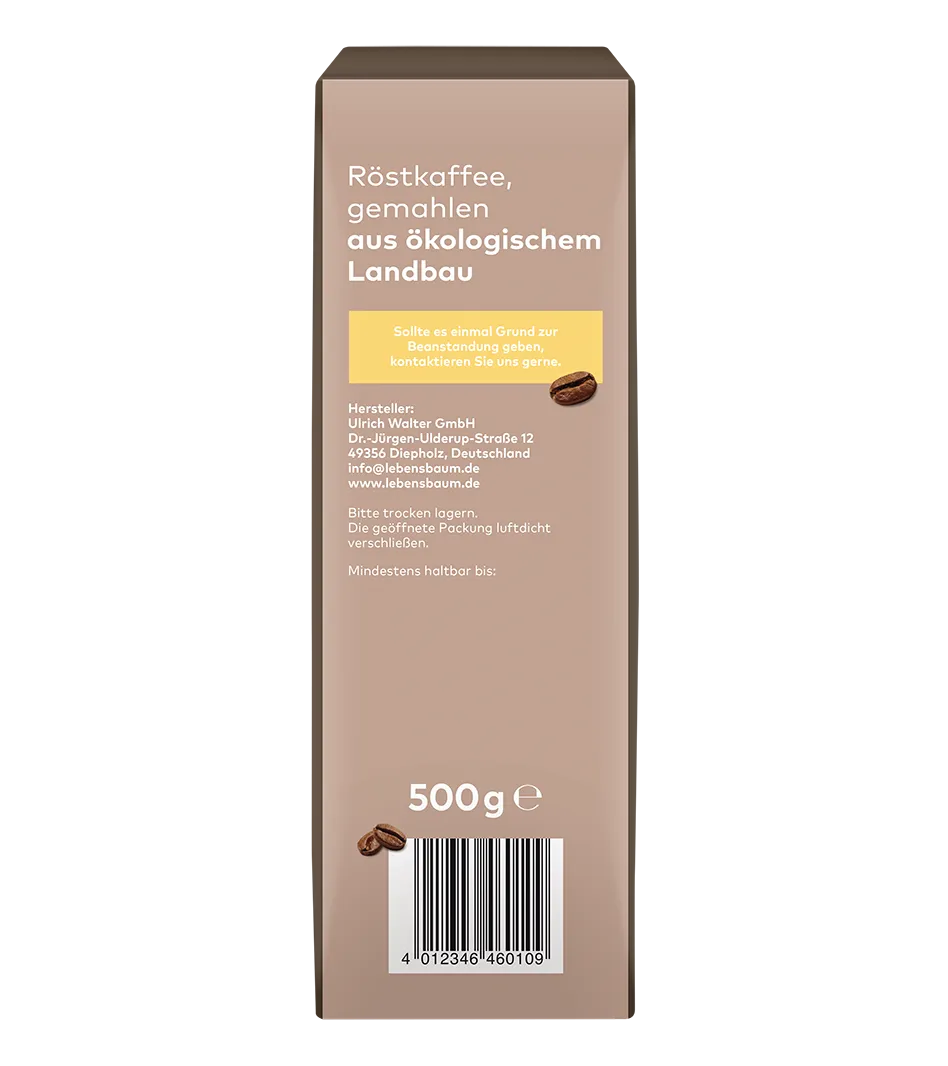 Bio-Cafe-Dia Seitenansicht der verpackung rechts