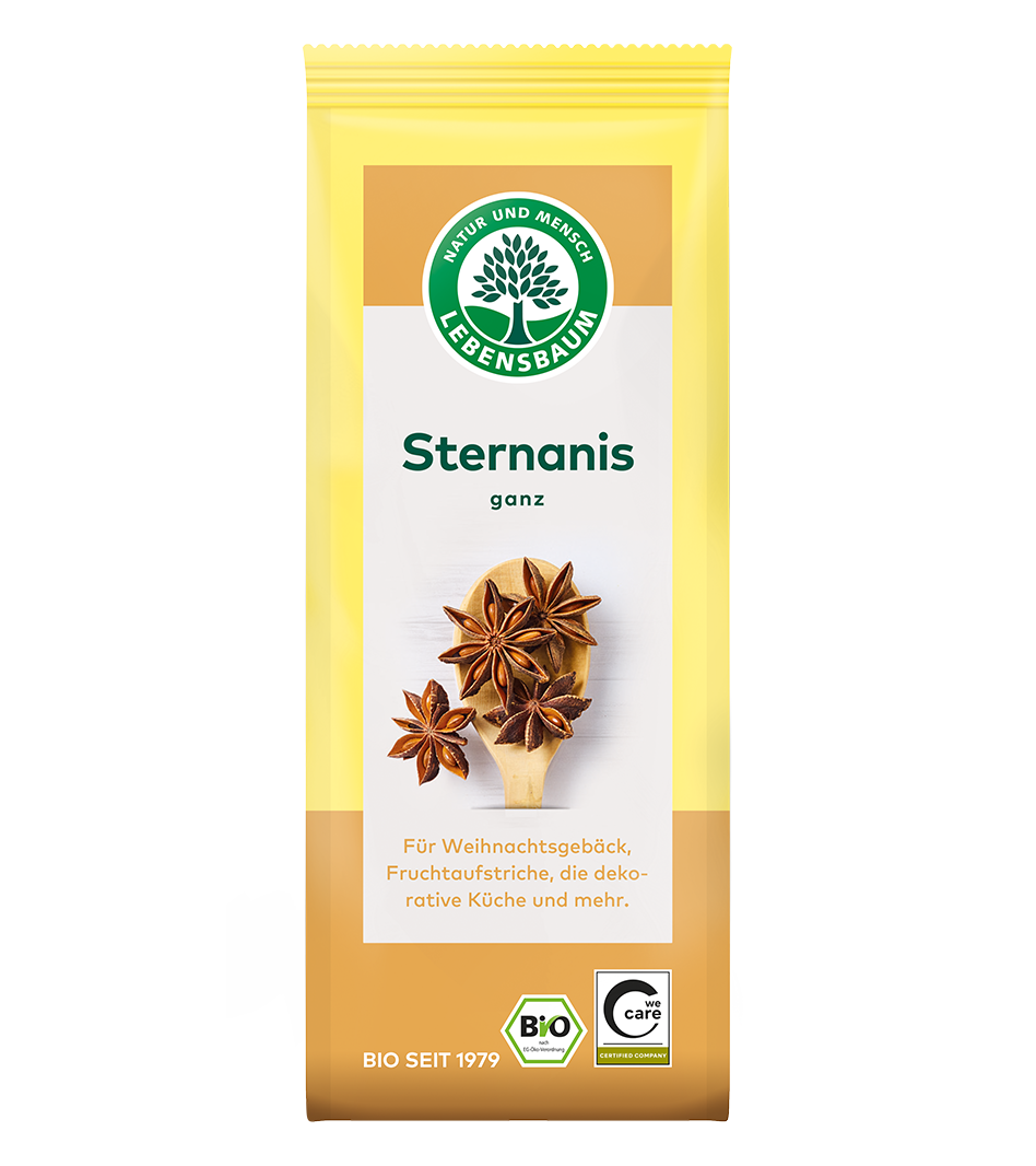 Sternanis, ganz Bio Sternanis Gewürz