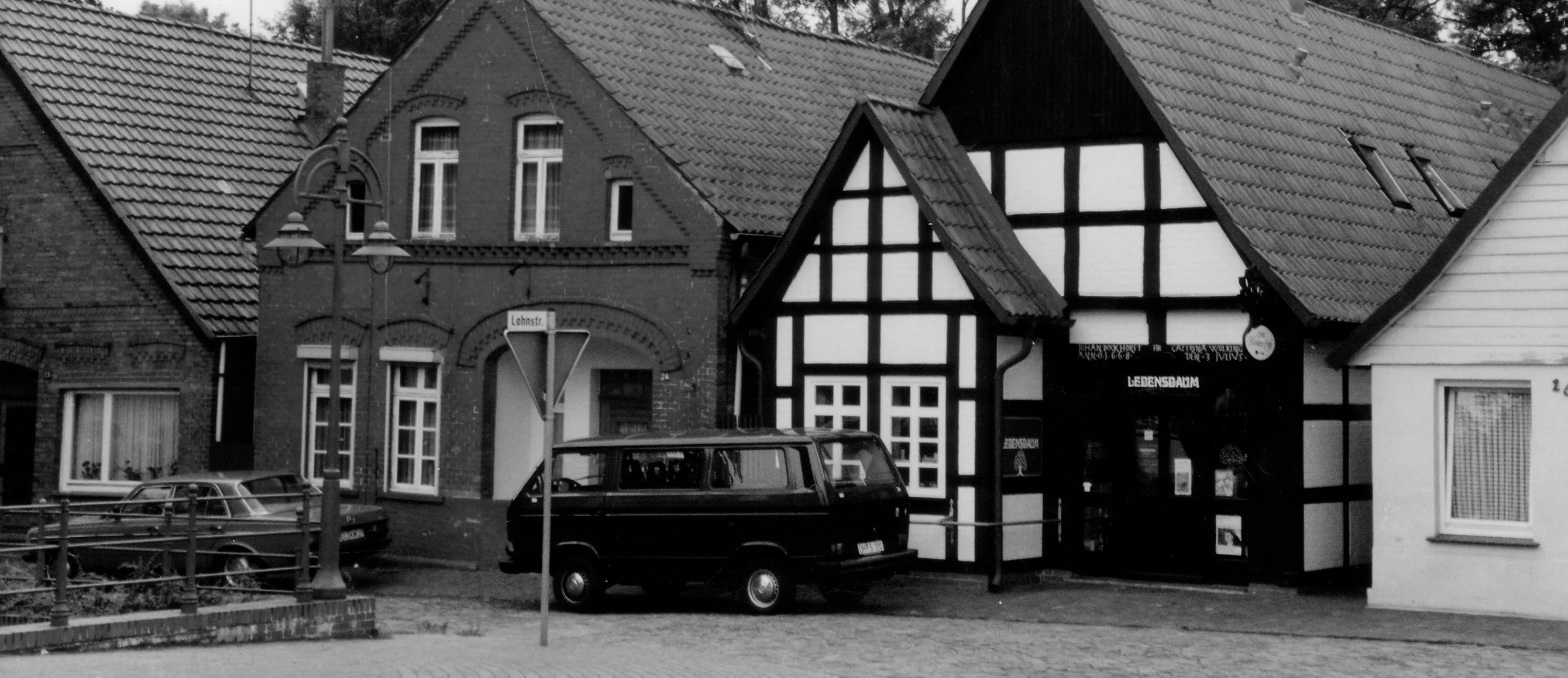 Altes Fachwerkgebäude in Diepholz in dem die Marke Lebensbaum gegründet wurde