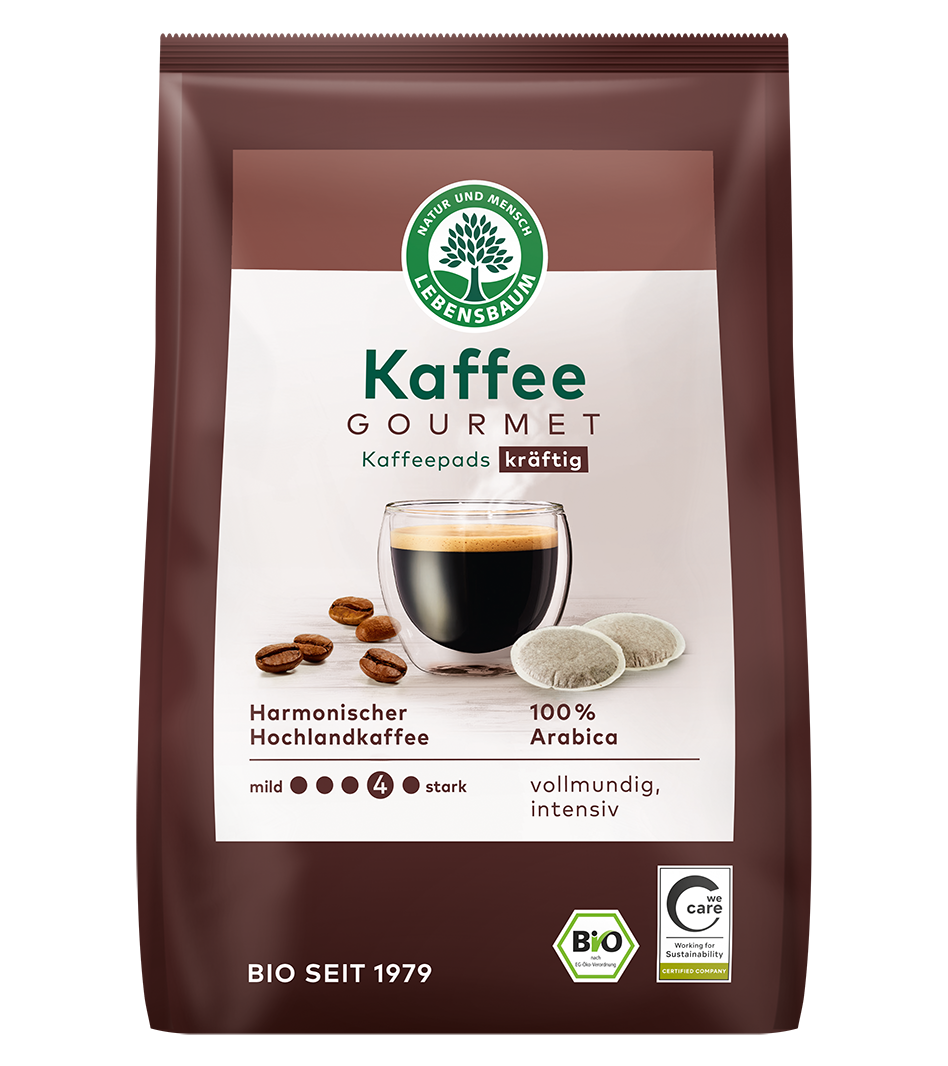 Kaffee Gourmet Pads, kräftig