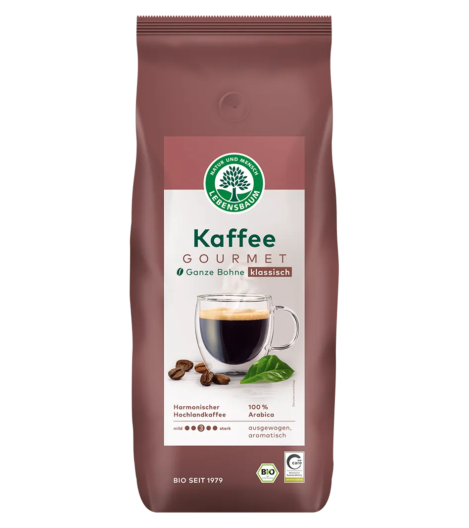 Bio Gourmet Kaffee ganze Bohne