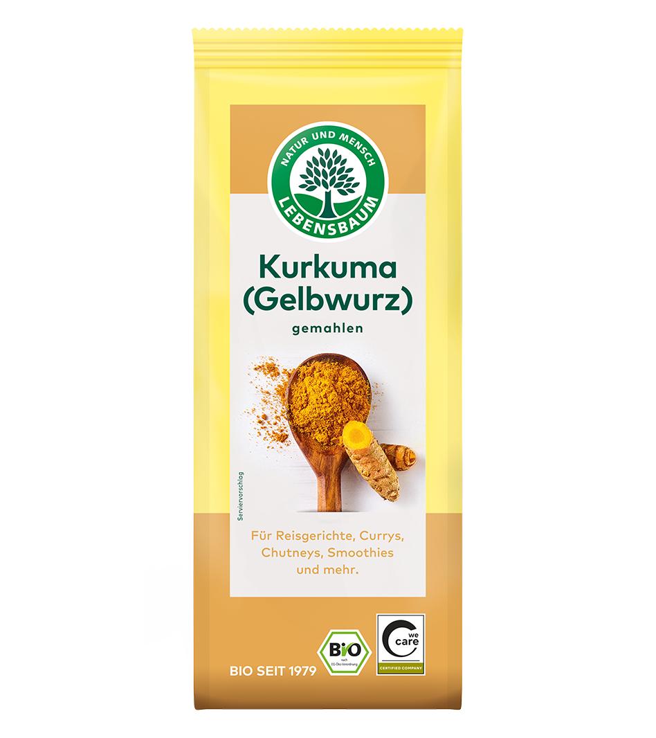 Kurkuma (Gelbwurz), gemahlen Bio Kurkuma Gewürz