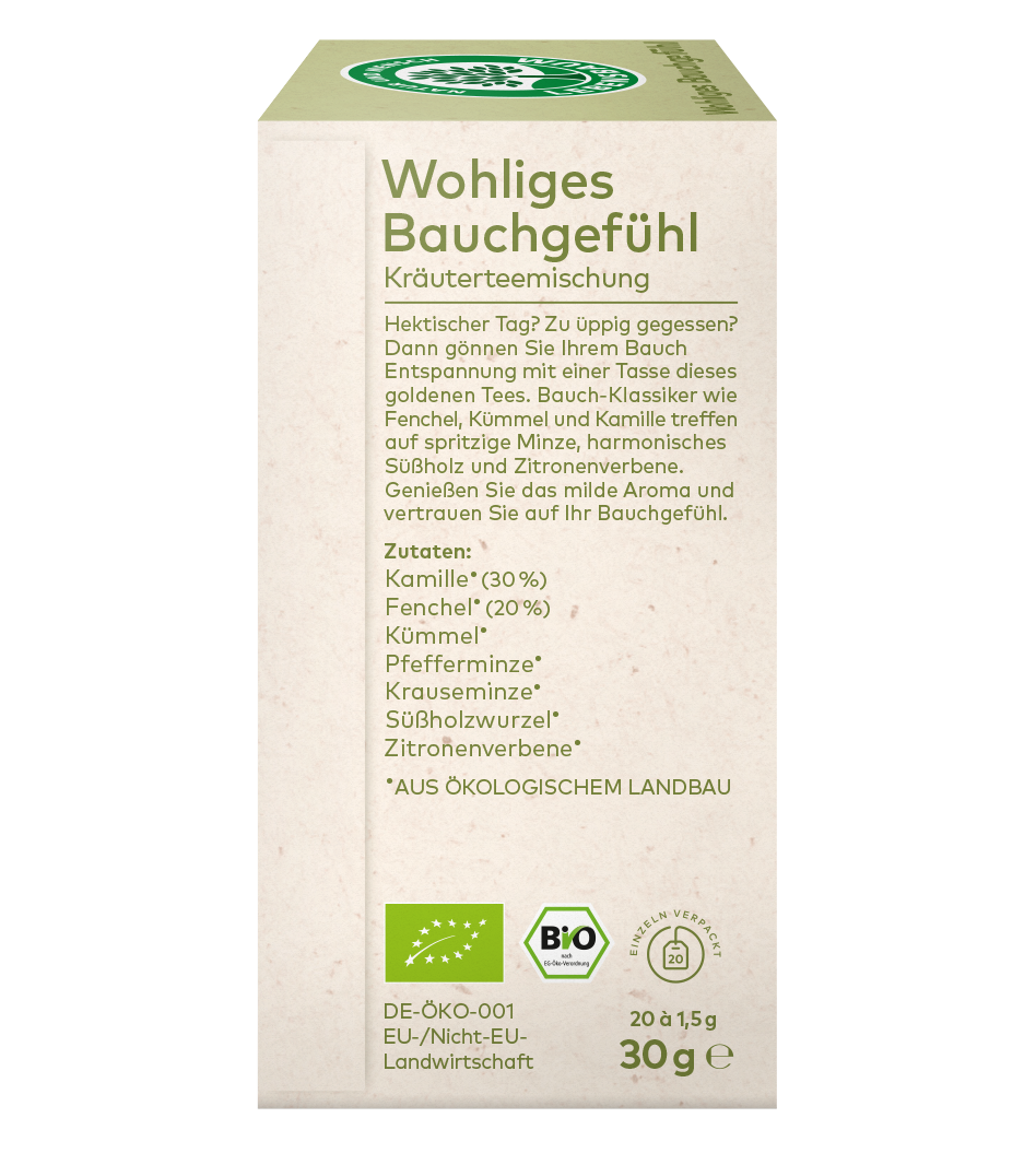 Bio Wohliges Bauchgefühl Tee links
