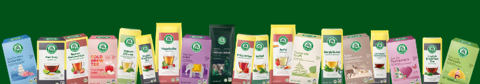 Promotionsbanner mit fünf Gewürzpackungen auf grünem Hintergrund