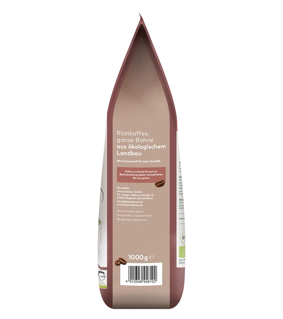 Bio Gourmet Kaffee Seitenansicht rechts