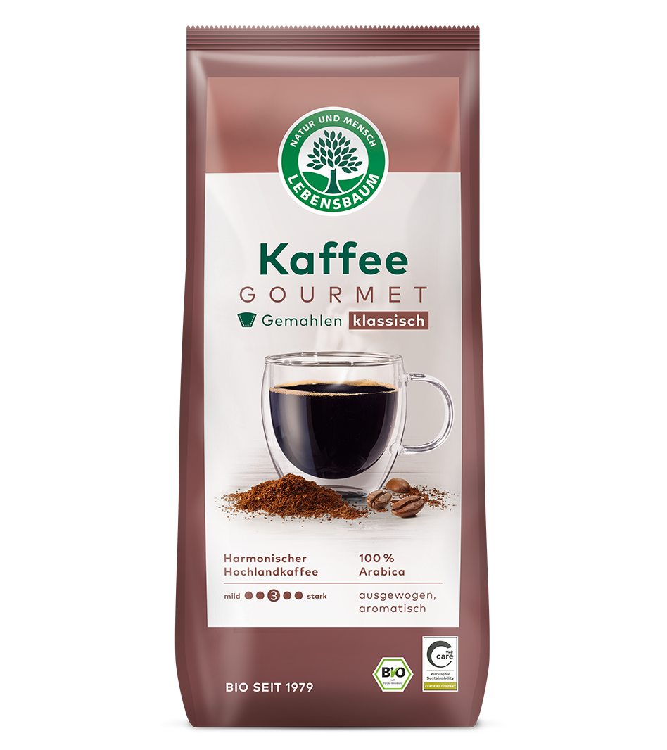 Kaffee Gourmet klassisch, gemahlen Bio Gourmet Kaffee