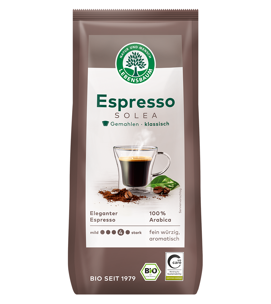 Espresso Solea®, gemahlen Bio Espresso Solea Kaffe