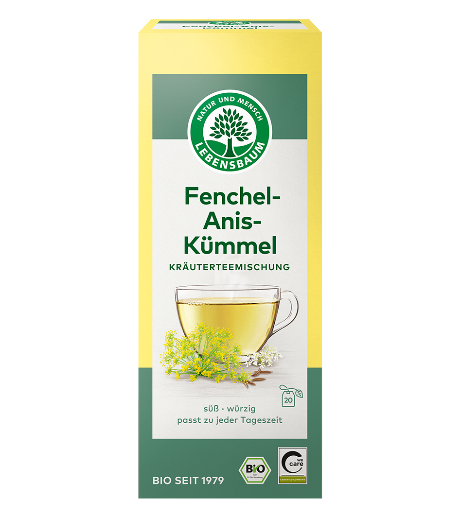 Fenchel-Anis-Kümmel, Teebeutel  Bio Fenchel-Anis-Kümmel Tee