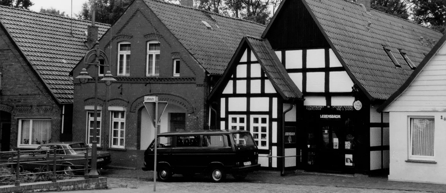 Altes Fachwerkgebäude in dem die Marke Lebensbaum gegründet wurde