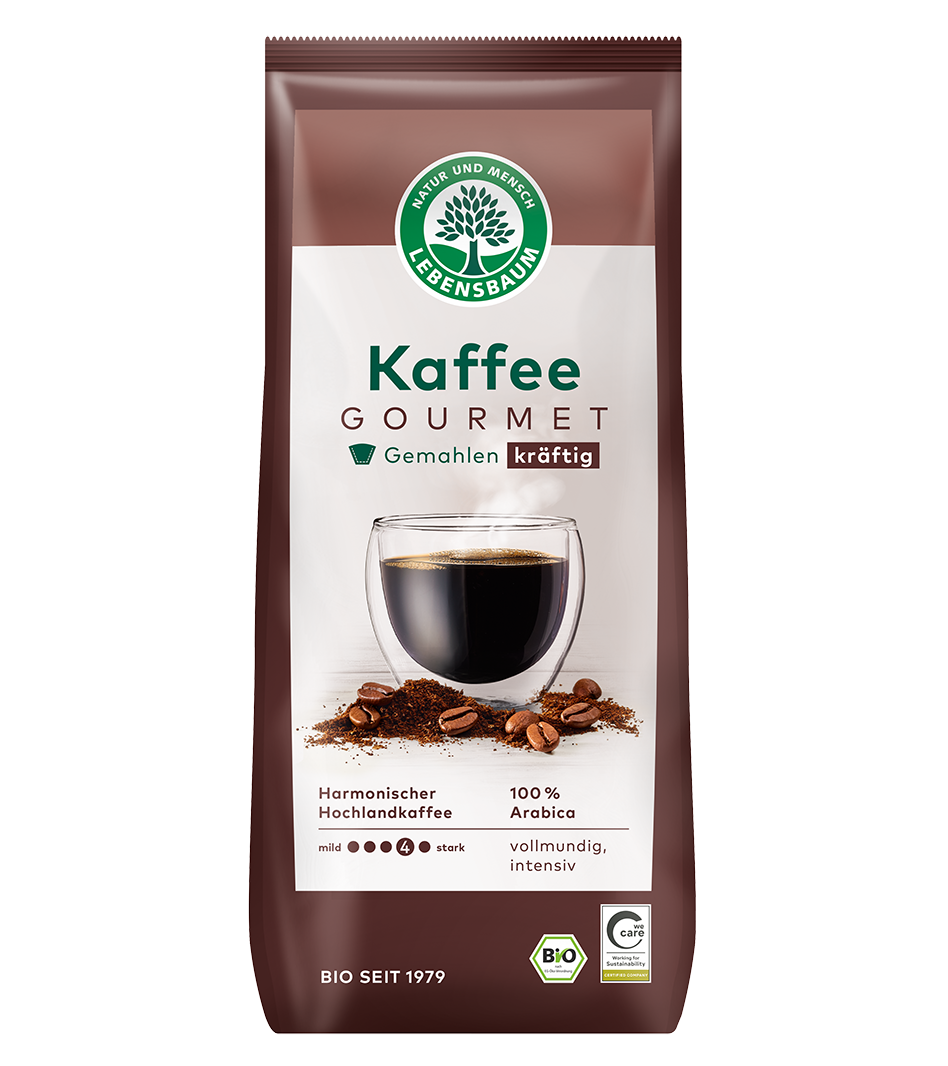 Kaffee Gourmet kräftig, gemahlen Bio Gourmet Kaffee kräftig