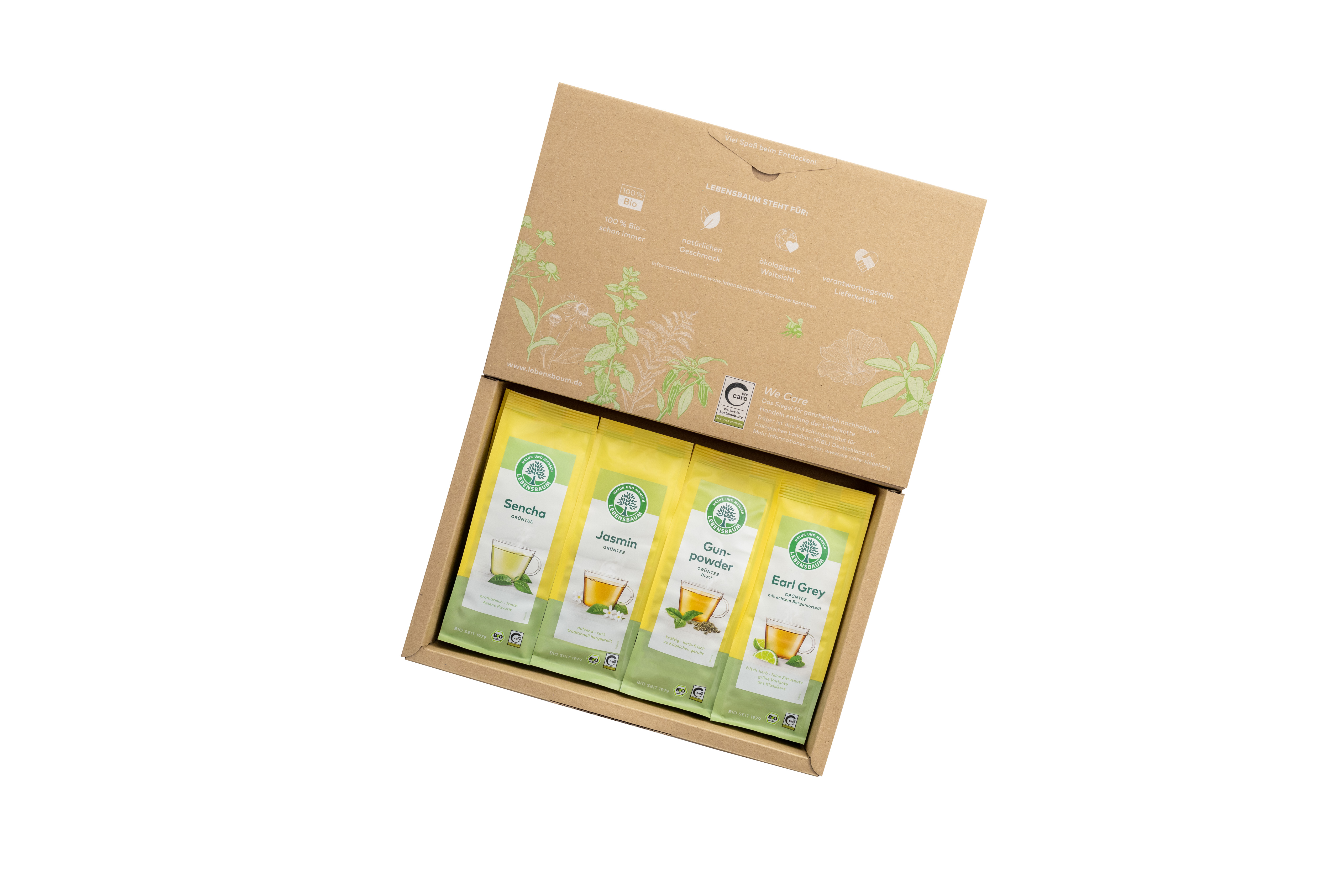 Geöffnetes Geschenk-Set