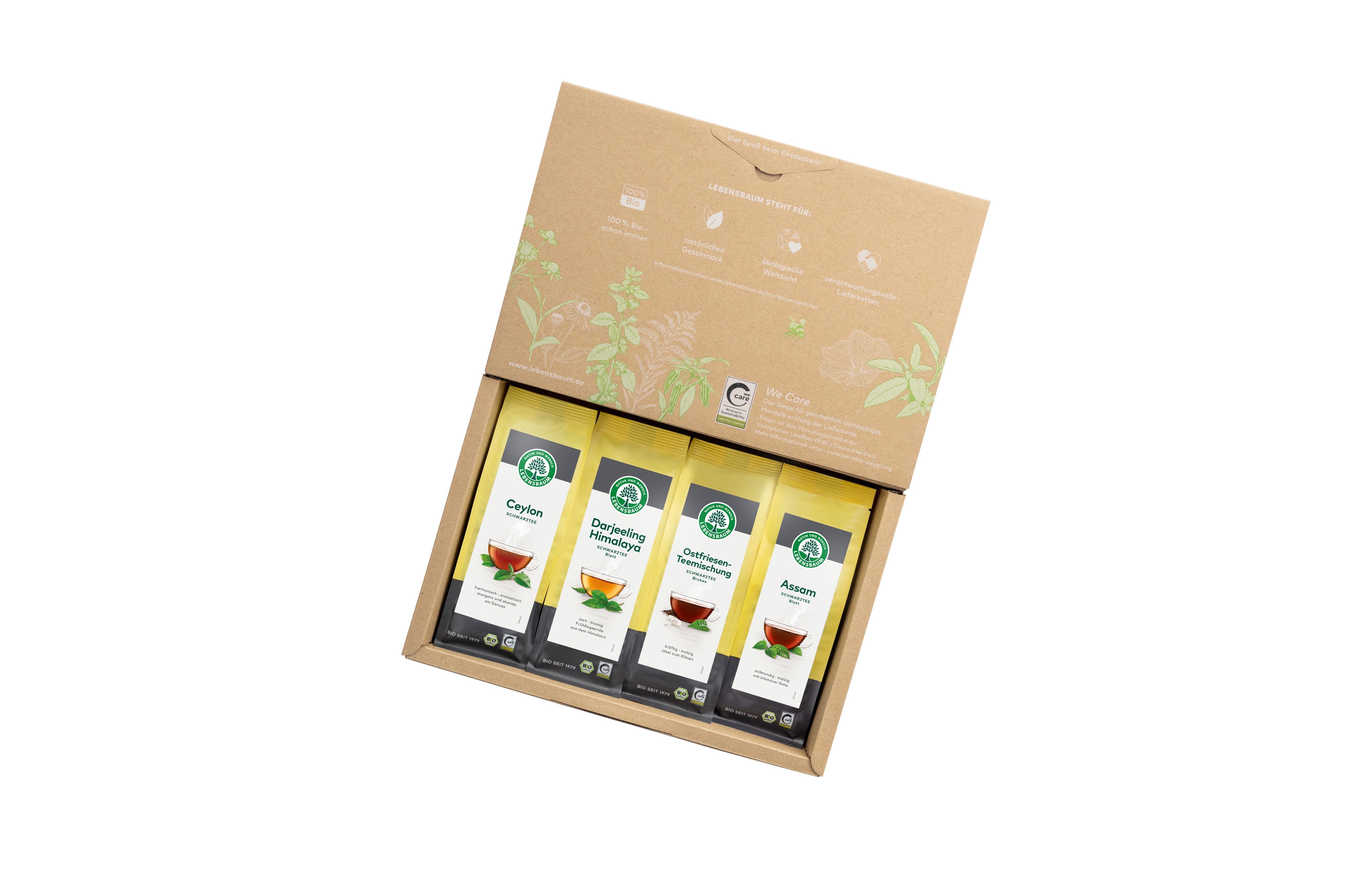 Geöffnetes Geschenk-Set