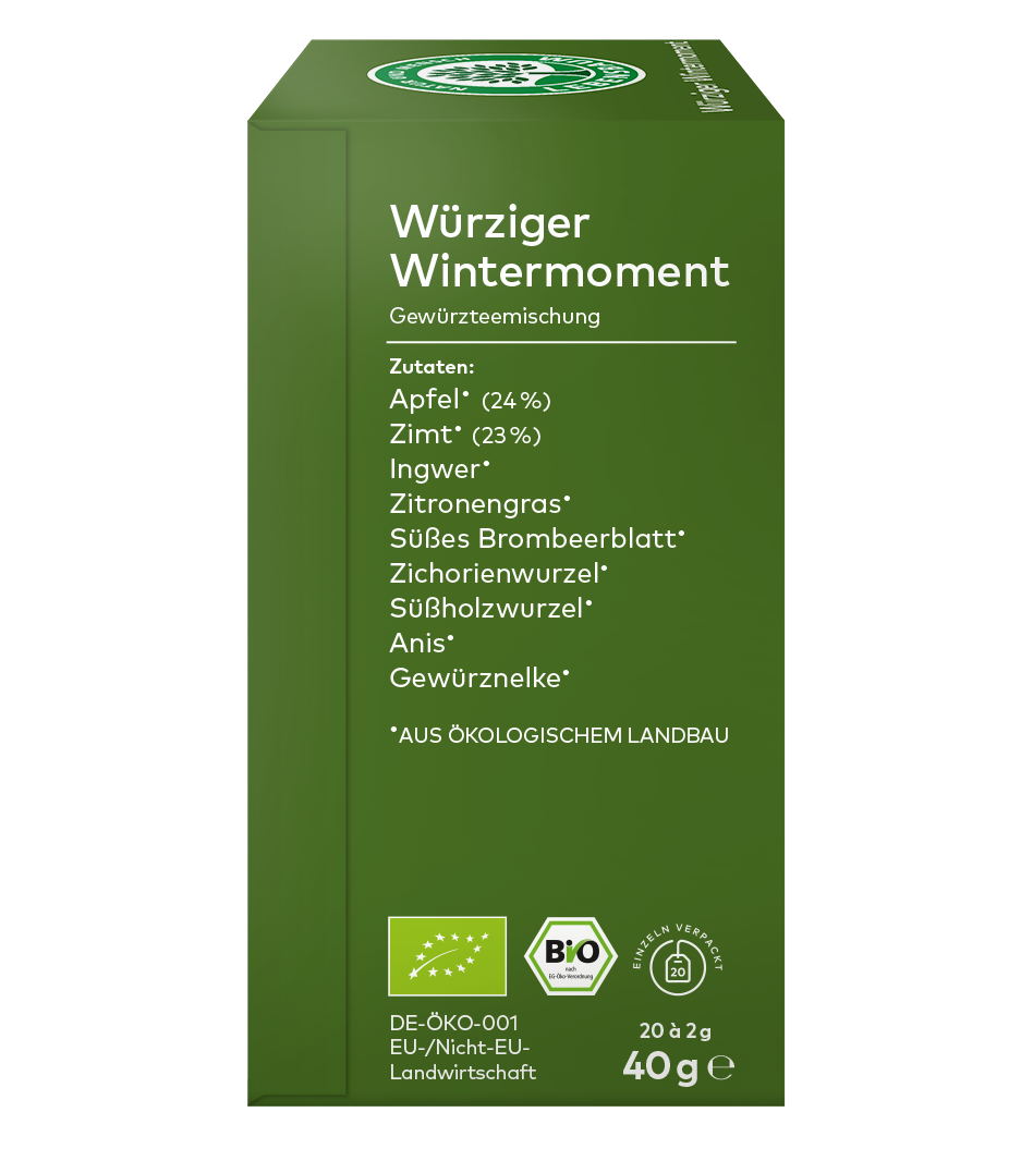 Bio Würziger Wintermoment Tee Link Seite