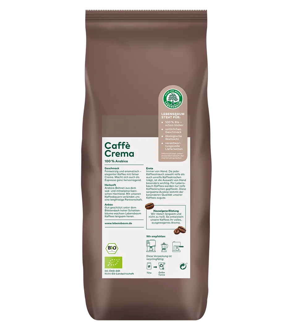 Bio Caffe Crema Solea Rückseite