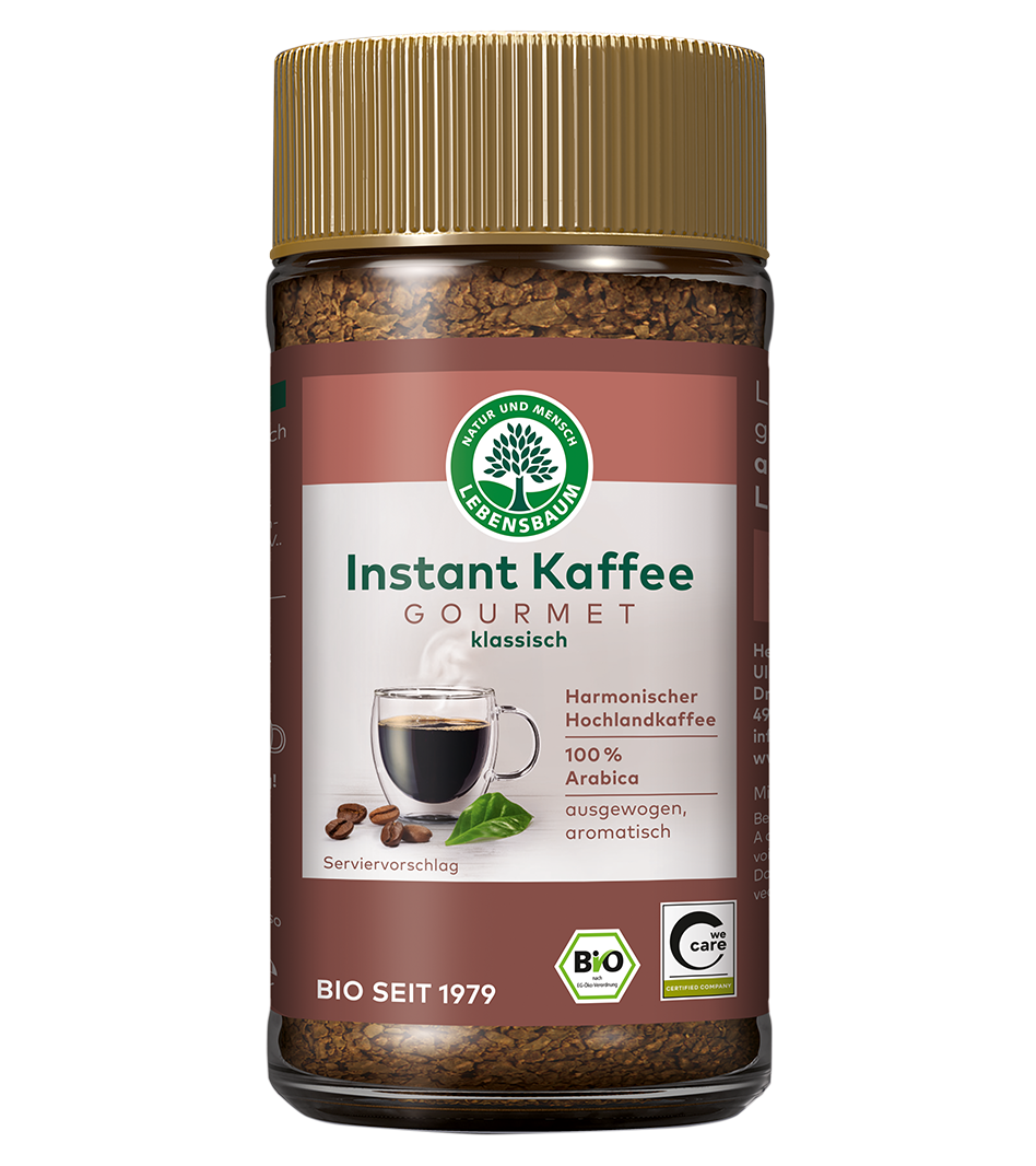 Instant Kaffee Gourmet Bio Instant Kaffe