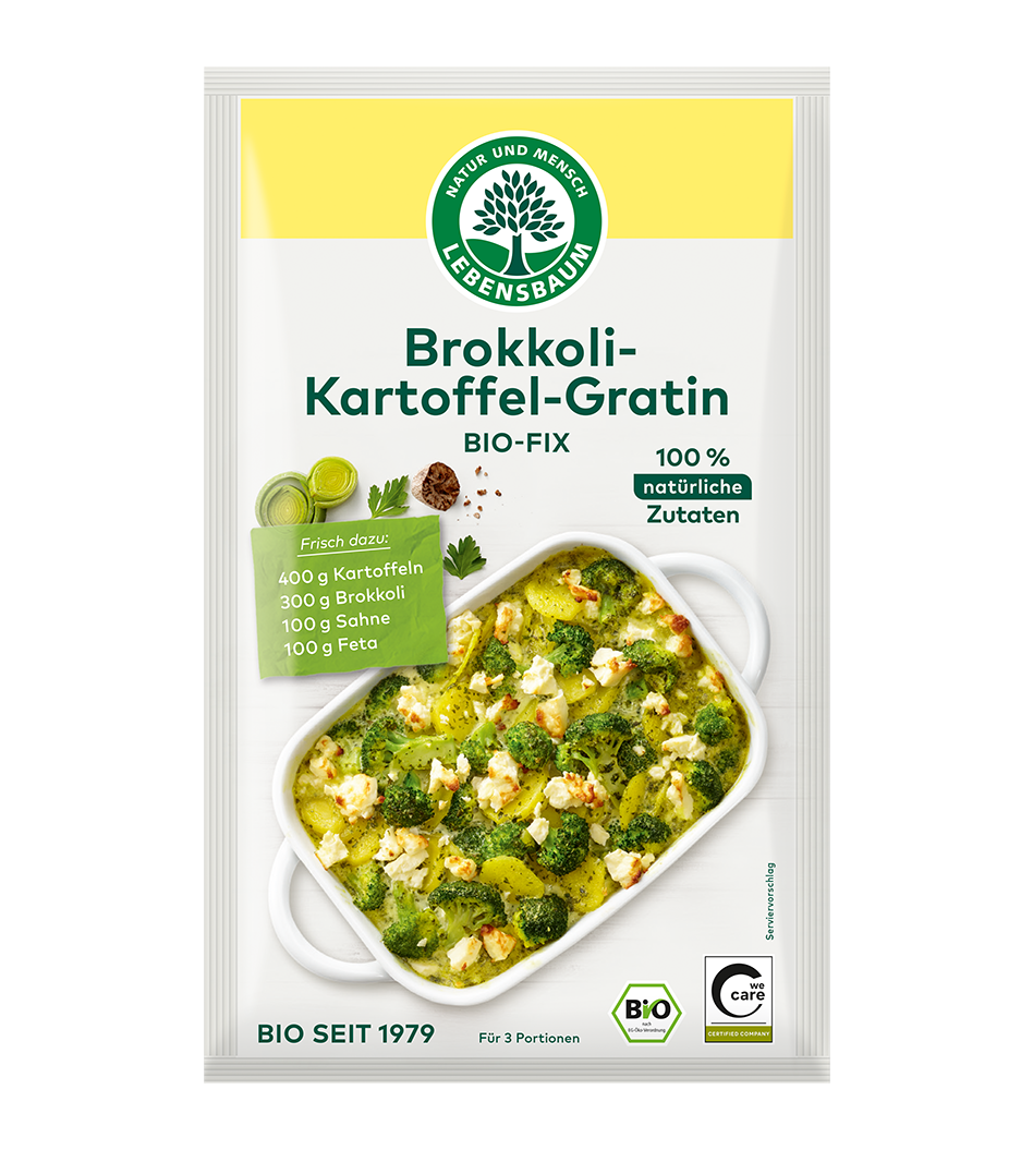 Brokkoli-Kartoffel-Gratin Bio Brokkoli-Kartoffel-Gratin Fix