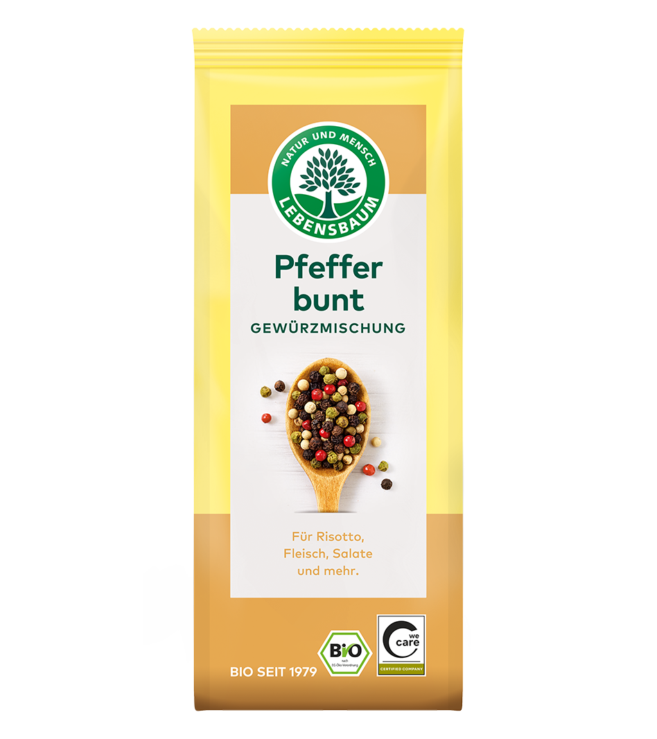 Bunter Pfeffer, ganz Bio Pfeffer bunt Gewürz