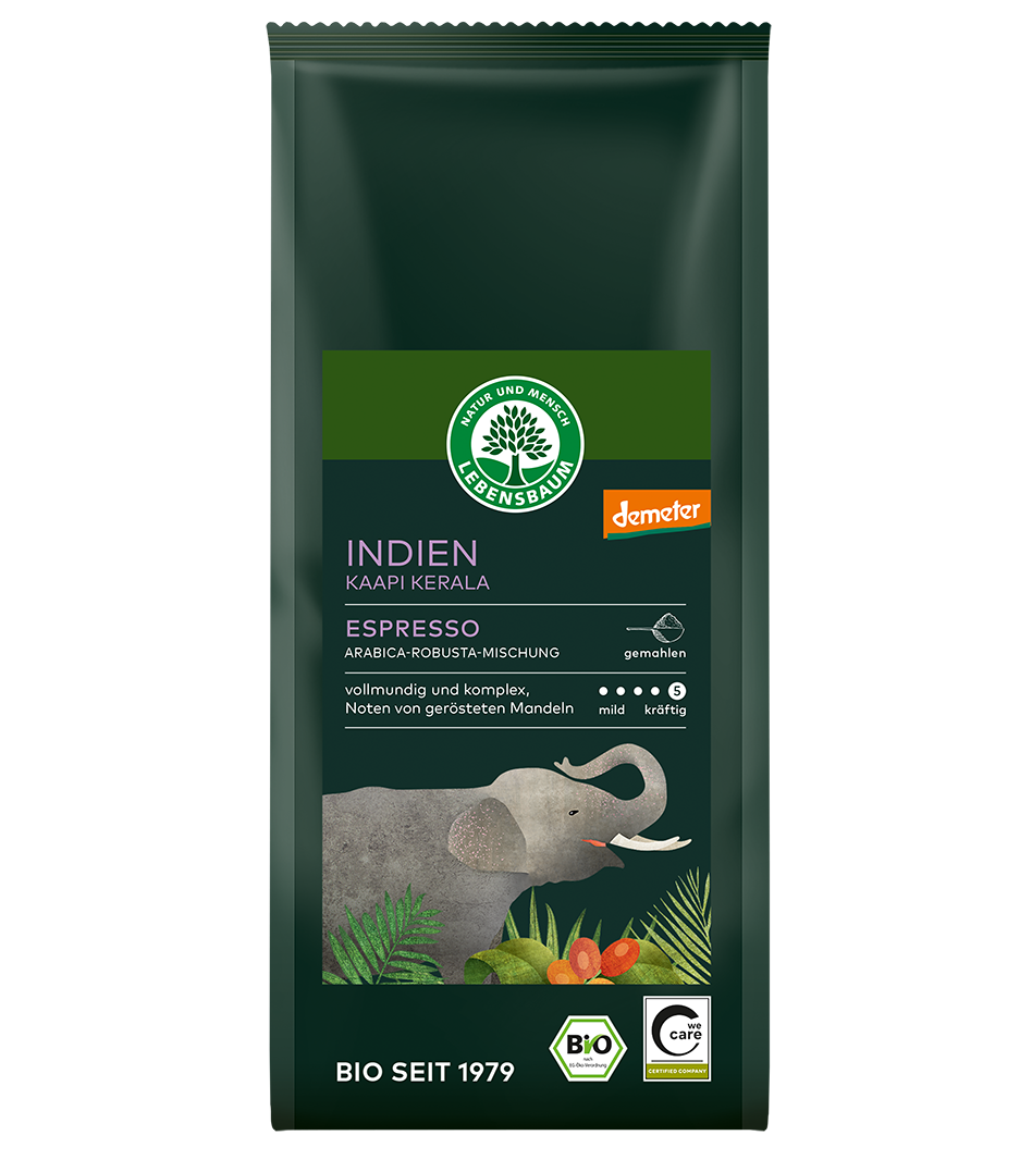 Indien Kaapi Kerala Espresso, gemahlen Bio Indien Kaffee gemahlenn