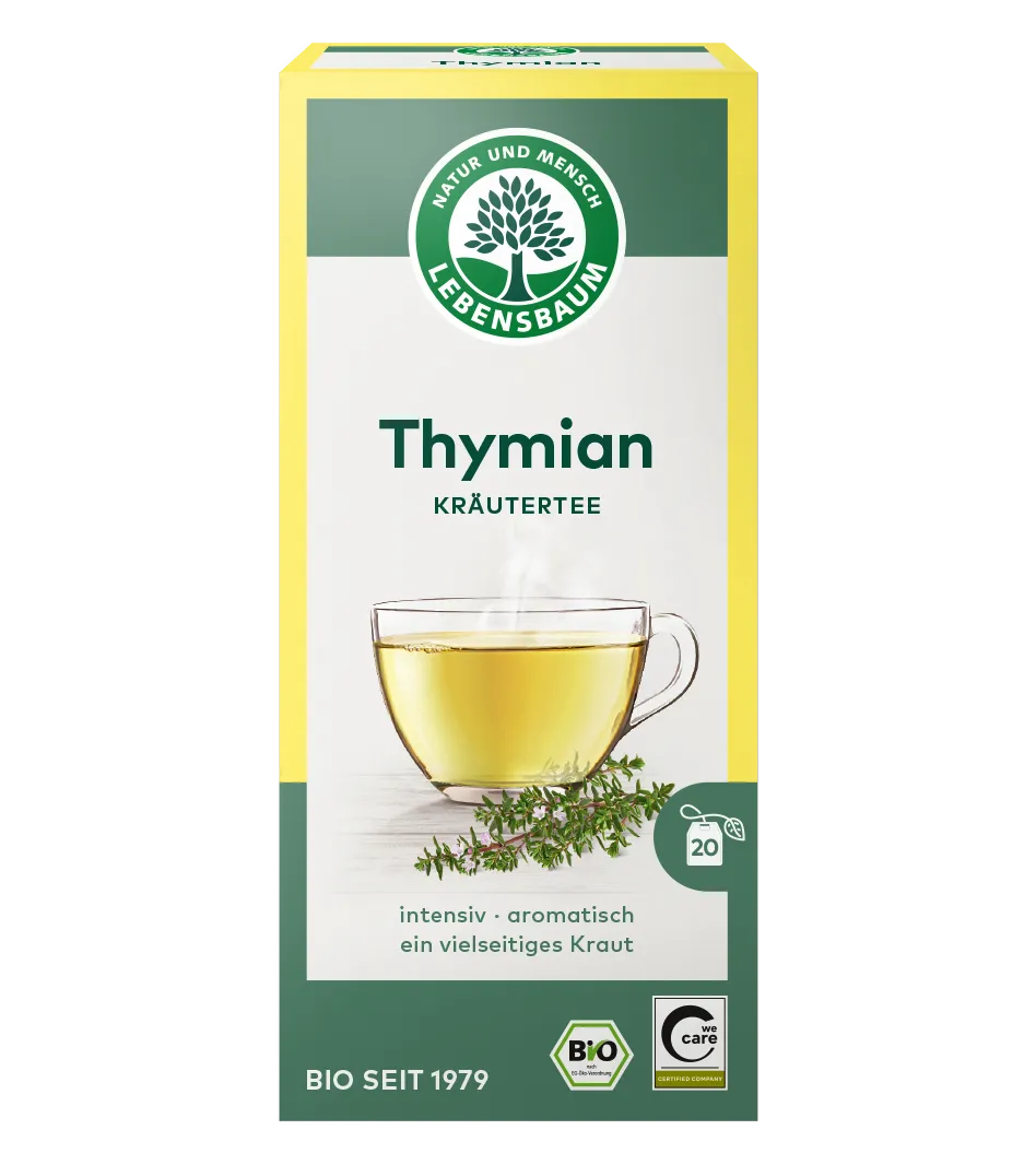 Lebensbaum Thymian Kräutertee, Bio, 20 Beutel, intensiv  aromatisch ein vielseitiges Kraut
