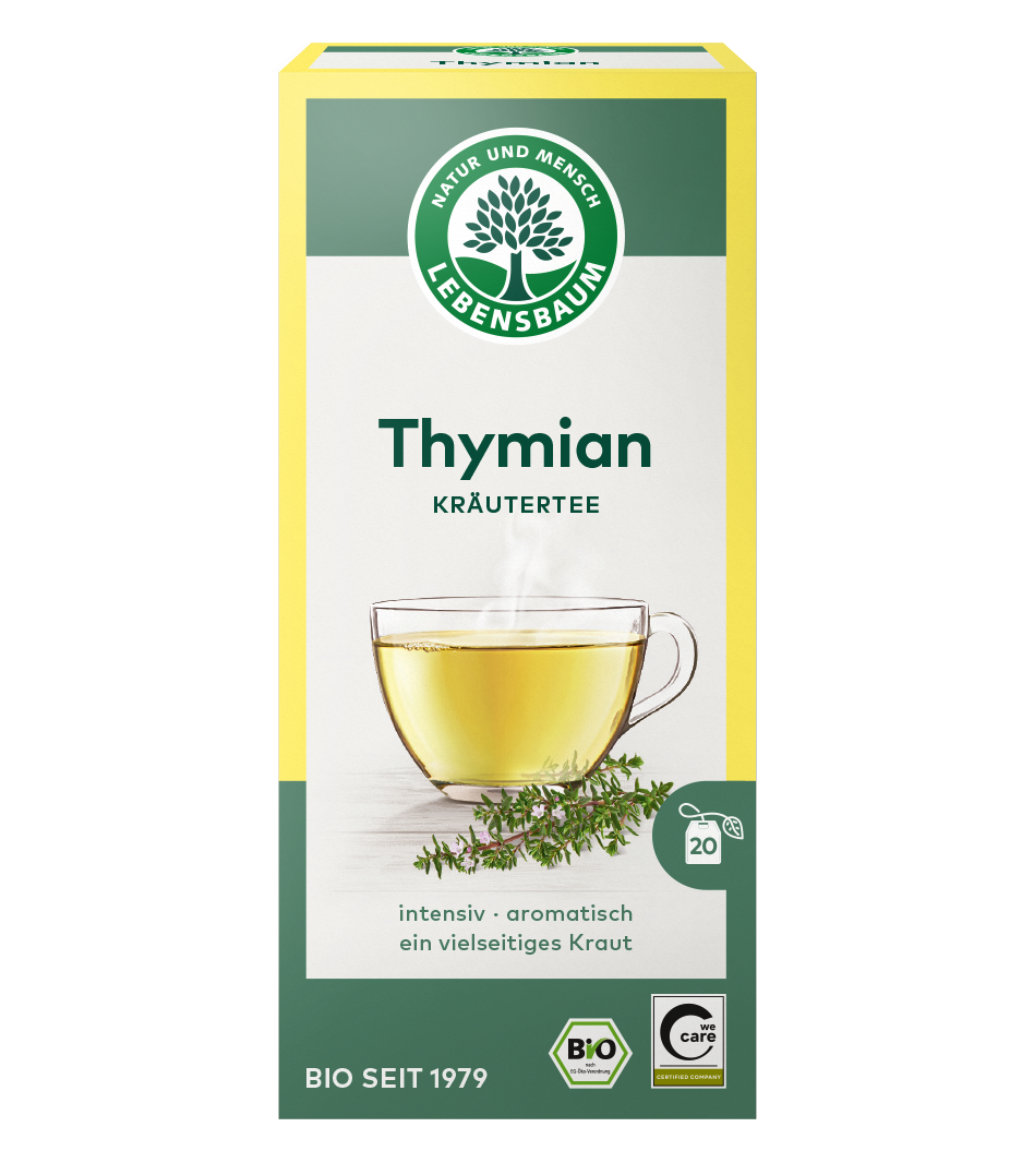 Lebensbaum Thymian Kräutertee, Bio, 20 Beutel, intensiv  aromatisch ein vielseitiges Kraut