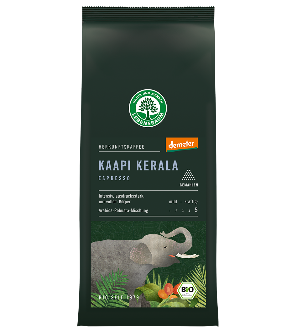 Bio Kaapi Kerala Espresso Kaffee gemahlen