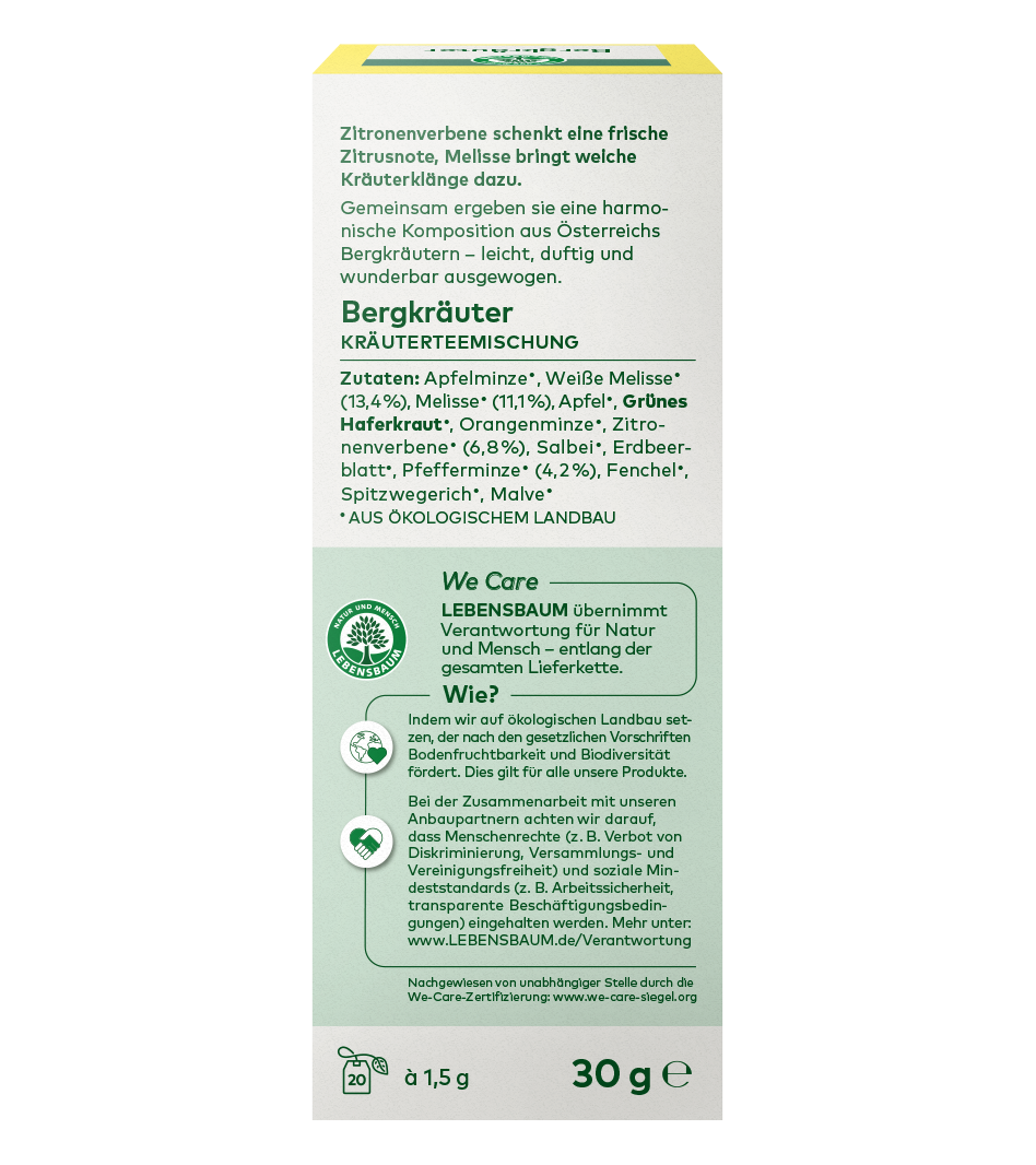 Bio Bergkräuter Tee 