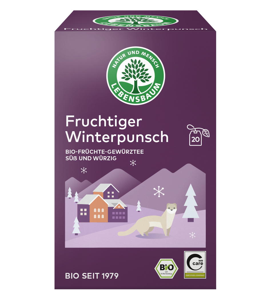 Fruchtiger Winterpunsch, Teebeutel Bio Fruchtiger Winterpunsch Tee